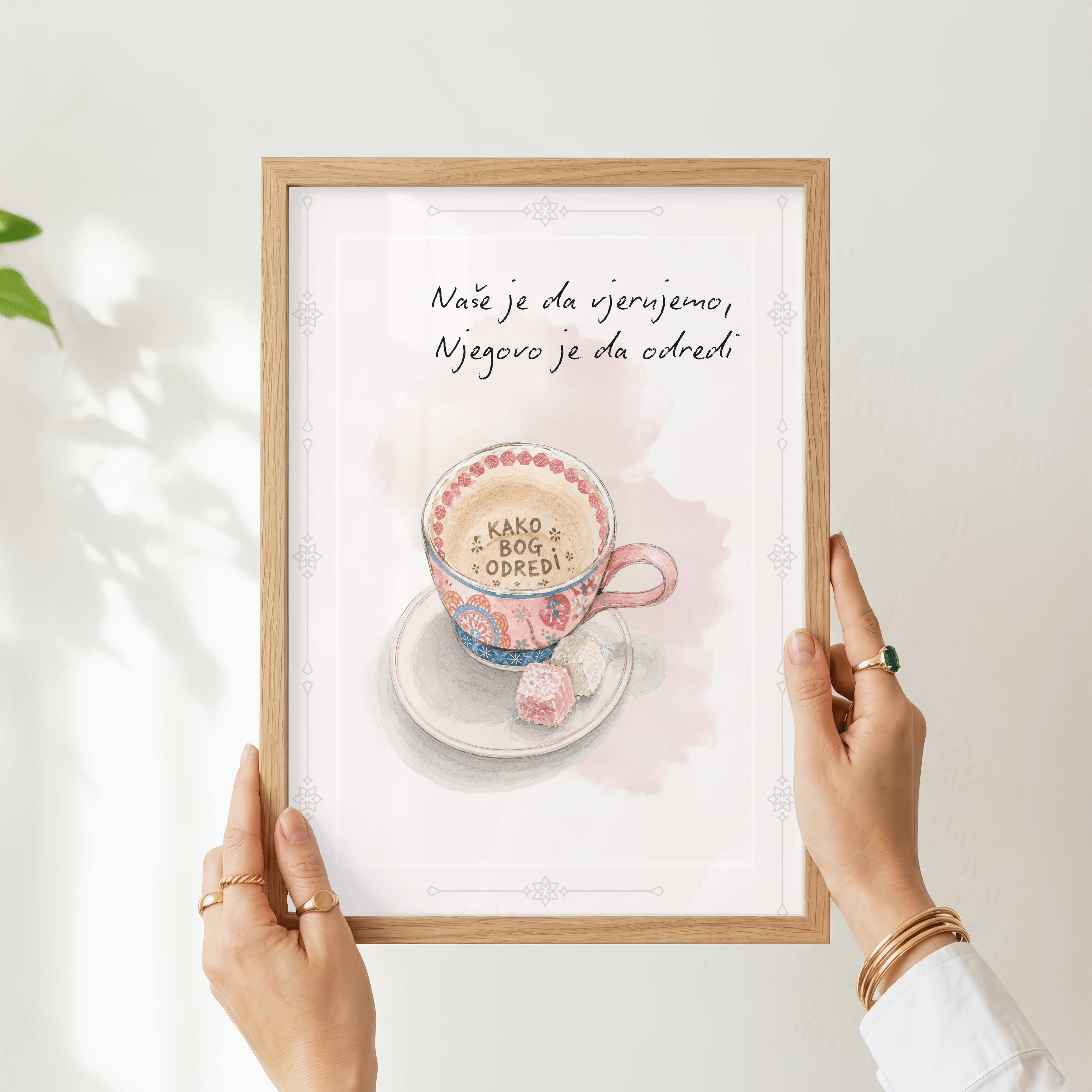 „Wie Gott es bestimmt“ Fildžan Illustrationsposter