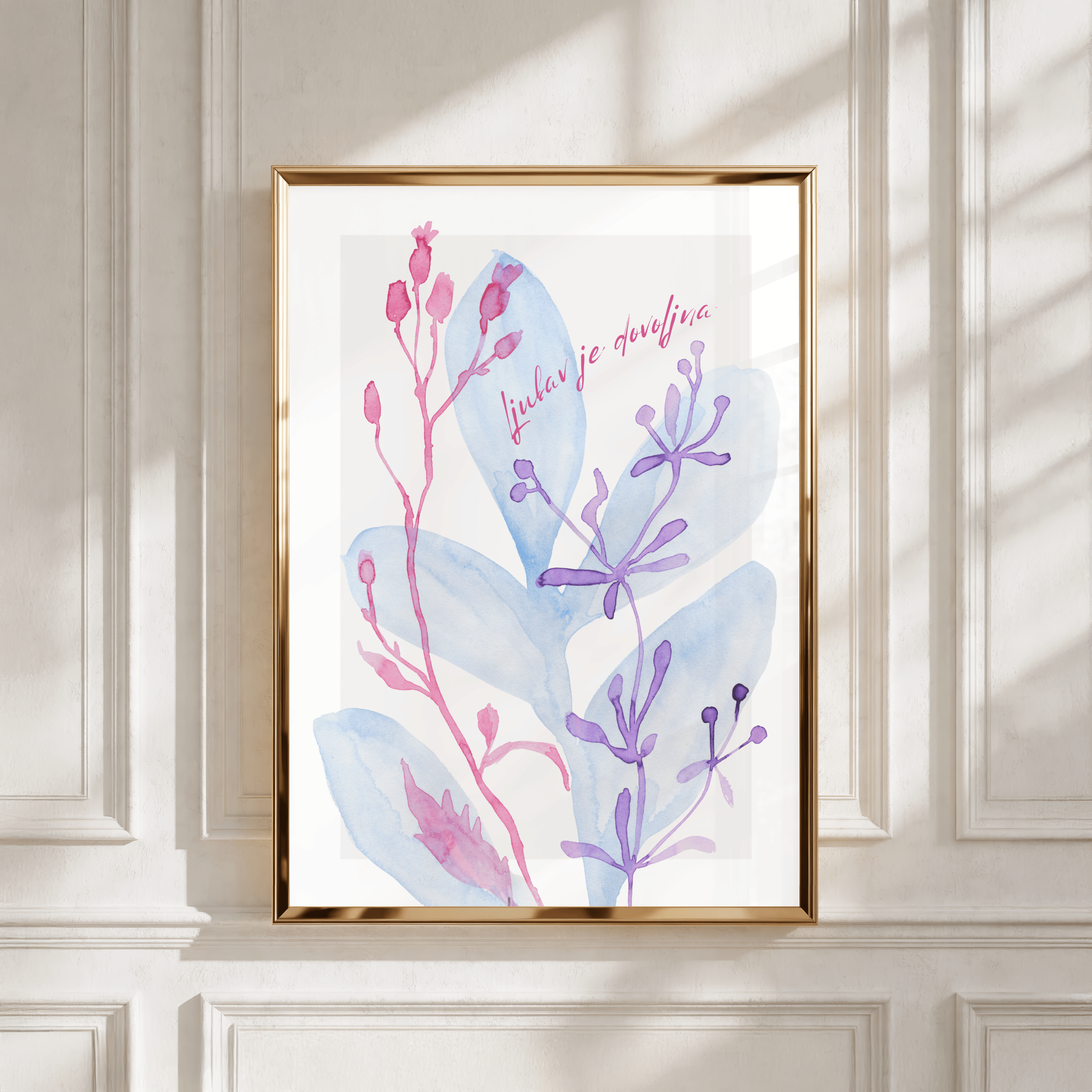 LJUBAV je dovoljna - aquarell botanical art