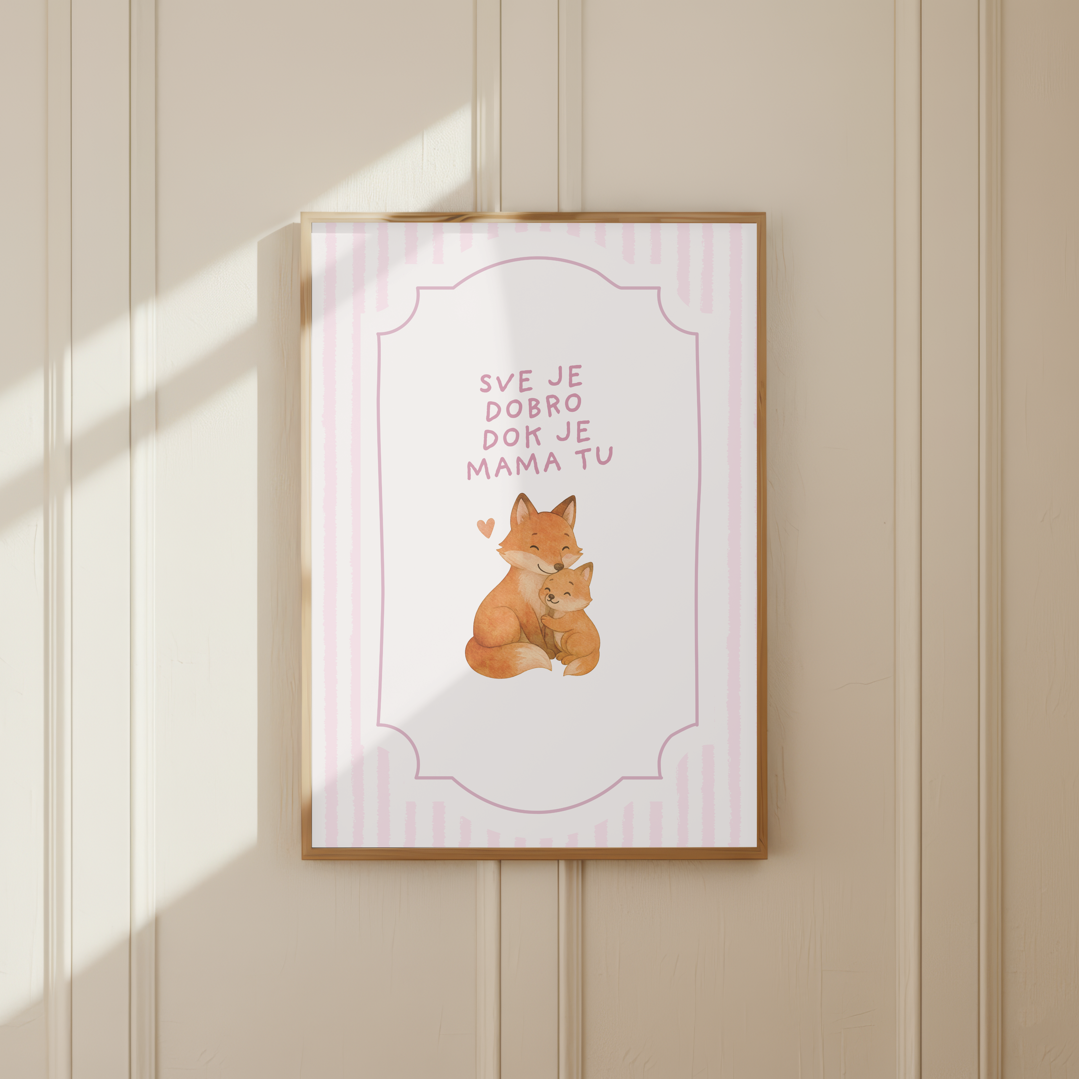 „Alles ist gut, wenn Mama da ist“ | Fuchs Mama & Baby Illustration