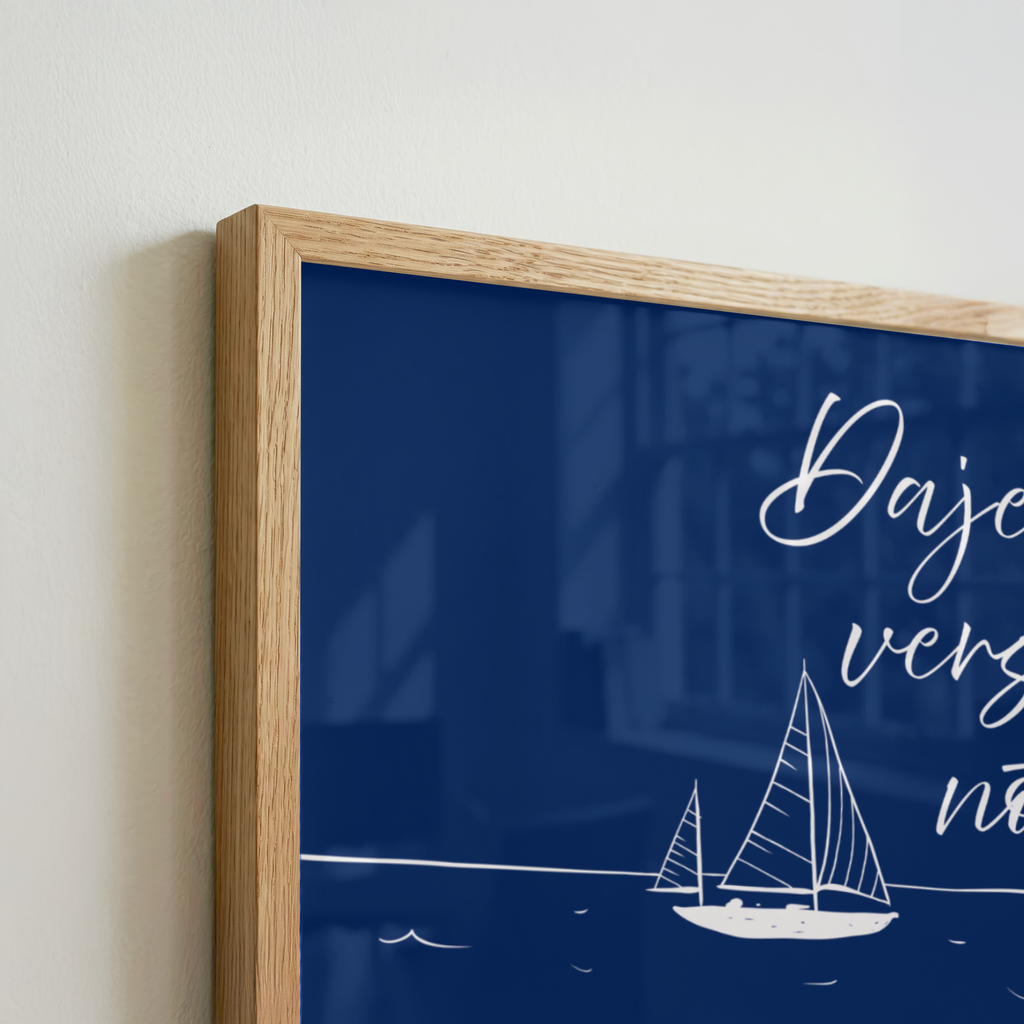 Dajem ti verse i note – Maritimes Segelposter