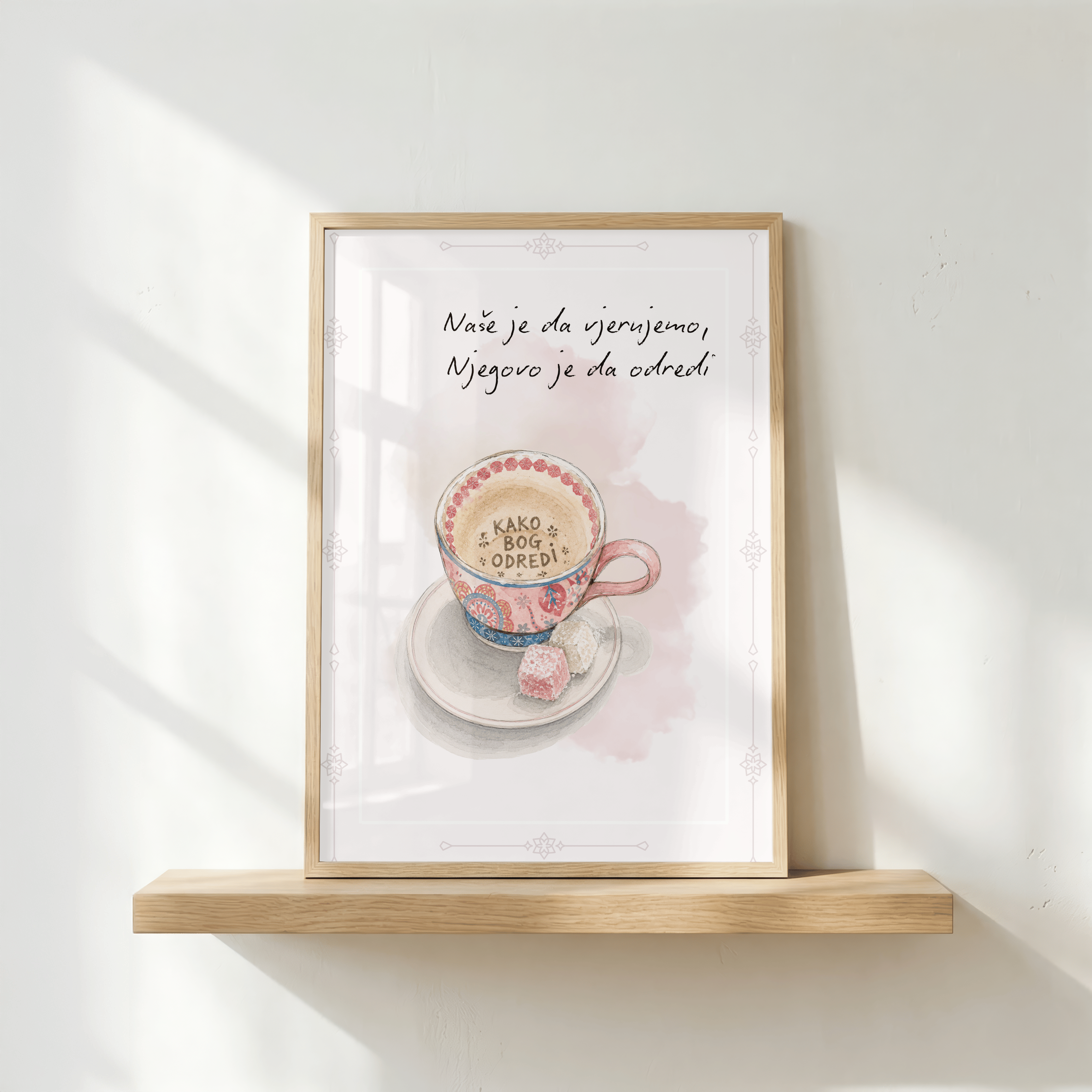 „Wie Gott es bestimmt“ Fildžan Illustrationsposter